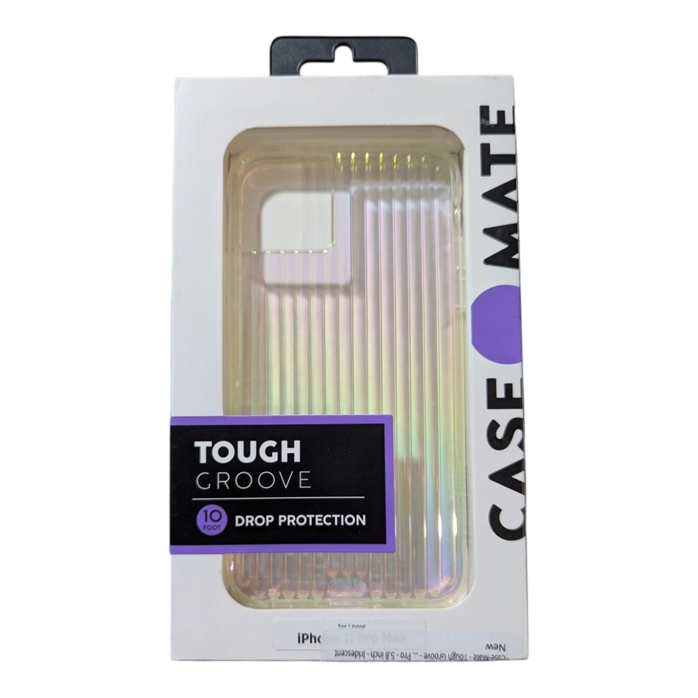 i7. Case-Mate Tough Groove Case for Apple iPhone 11 Pro Max /XS Max - Iridescent